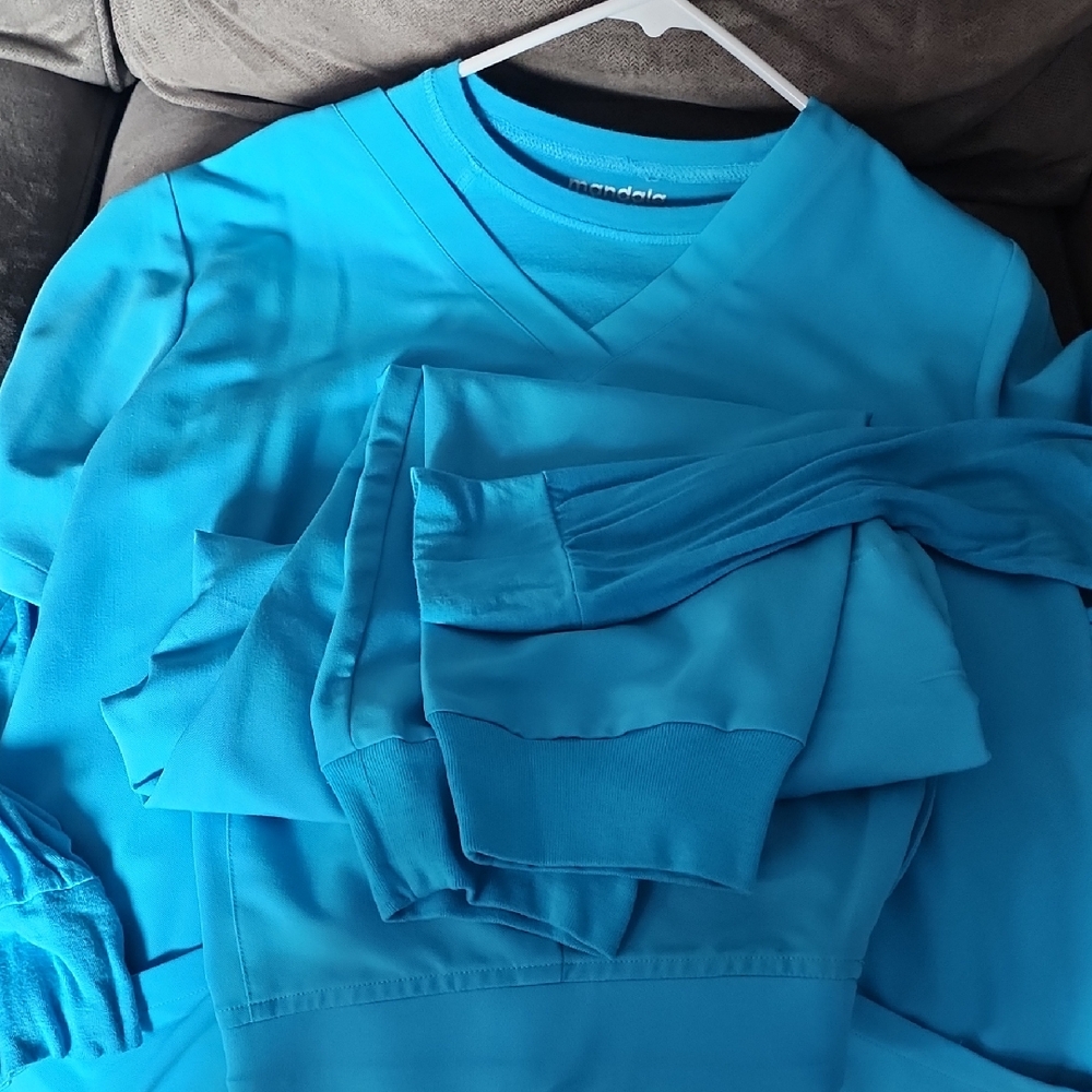 Unbranded Turquoise V-Neck Women's Top